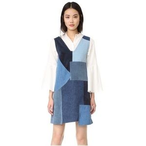 M.i.h. Marten denim patchwork dress